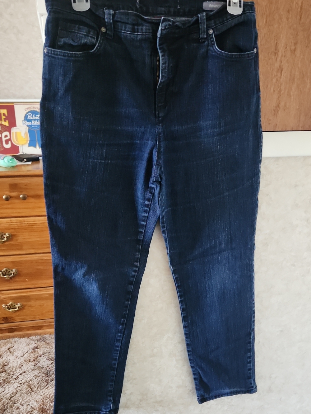 Gloria Vanderbilt Women's Straight Leg Dark Blue Jeans List #65